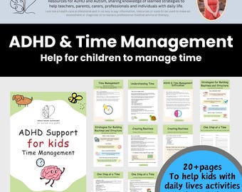ADHD Kids Workbook: Time Management & Daily Life Skills (PDF Download)