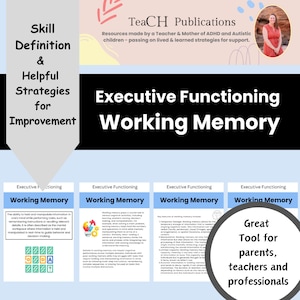 ADHD Autism Support: Executive Functioning & Working Memory (PDF Download)