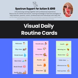 Rotina visual diária, rótulos de rotina, gerenciamento de comportamento de creche, escola em casa, sala de aula, cartões de tarefas para professores, gráficos de atividades