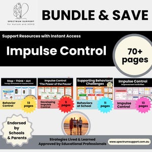 Impulse Control Resources: Autism & ADHD Classroom Support (Digital Download)