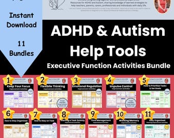 Caderno de Exercícios de Função Executiva: TDAH, Autismo e Habilidades Cognitivas - Folheto e planilhas do terapeuta (download em PDF)