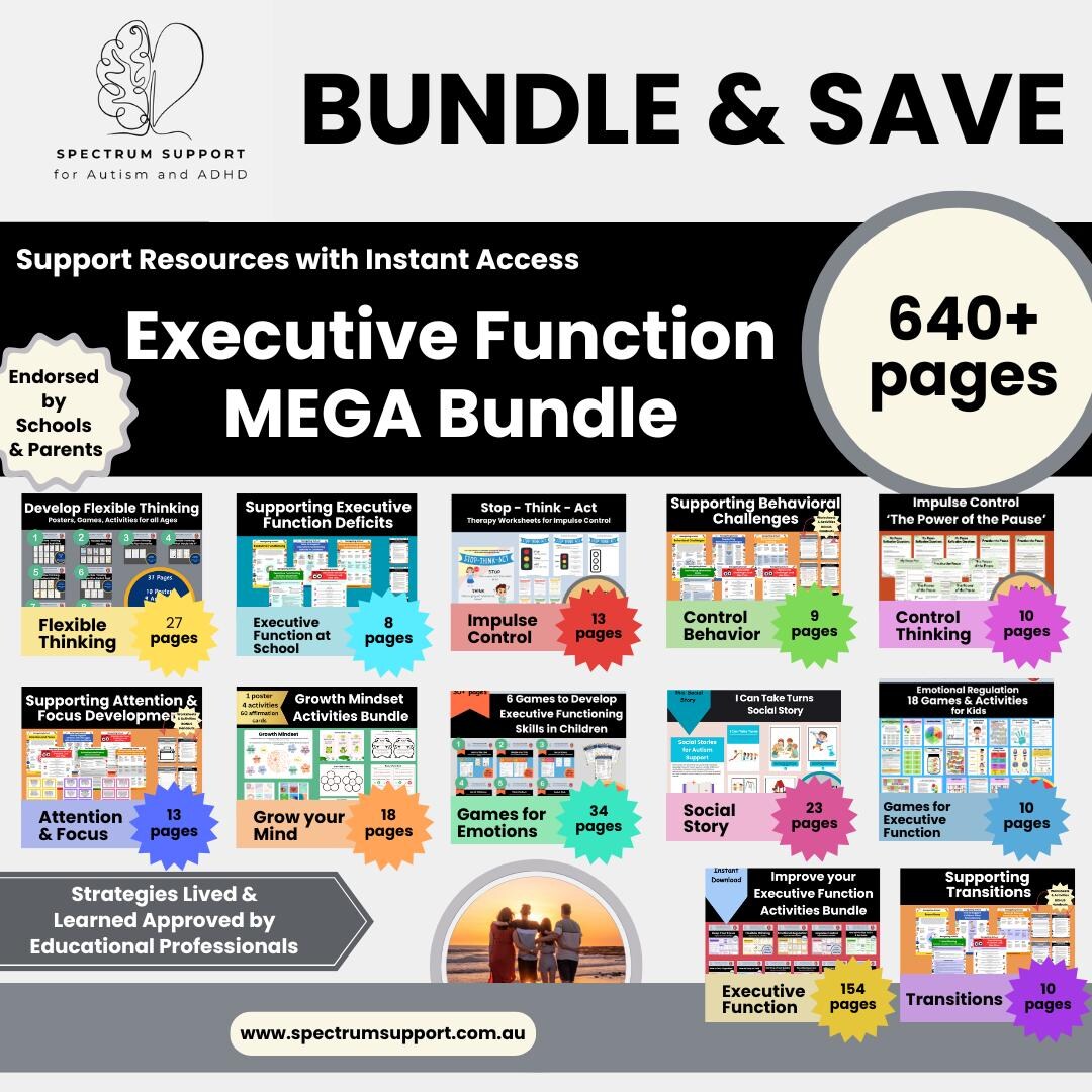 Executive Function MEGA Bundle: ADHD & Autism Resources (digital ...