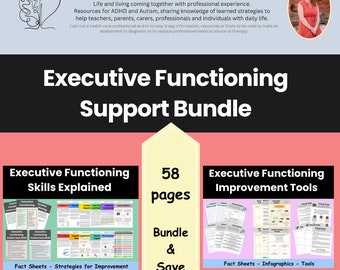 Pack d'aide au fonctionnement exécutif : stratégies pour le TDAH et l'autisme (téléchargement numérique)