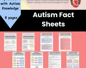 Autism Fact Sheets: Signs & Symptoms Infographics (Digital Download)