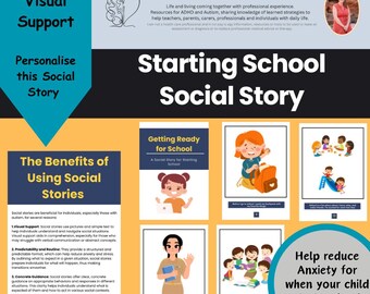 História social para o início das aulas: Comunicação visual no autismo (Download digital)