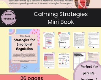 Caderno de exercícios de estratégias calmantes: regulação emocional para TDAH e autismo (download digital)