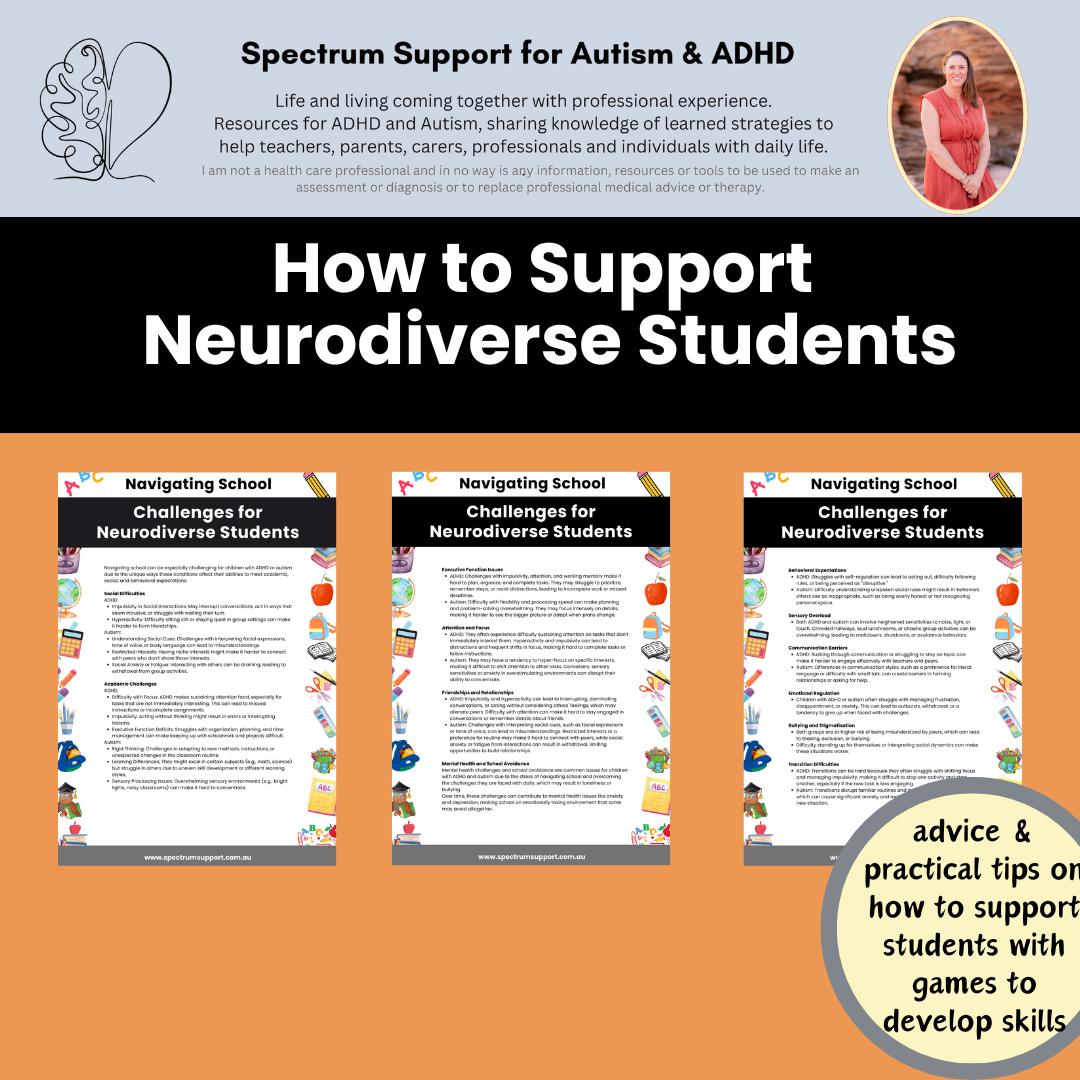 ADHD Autism Focus Kit: Classroom Management, Attention Strategies (PDF ...