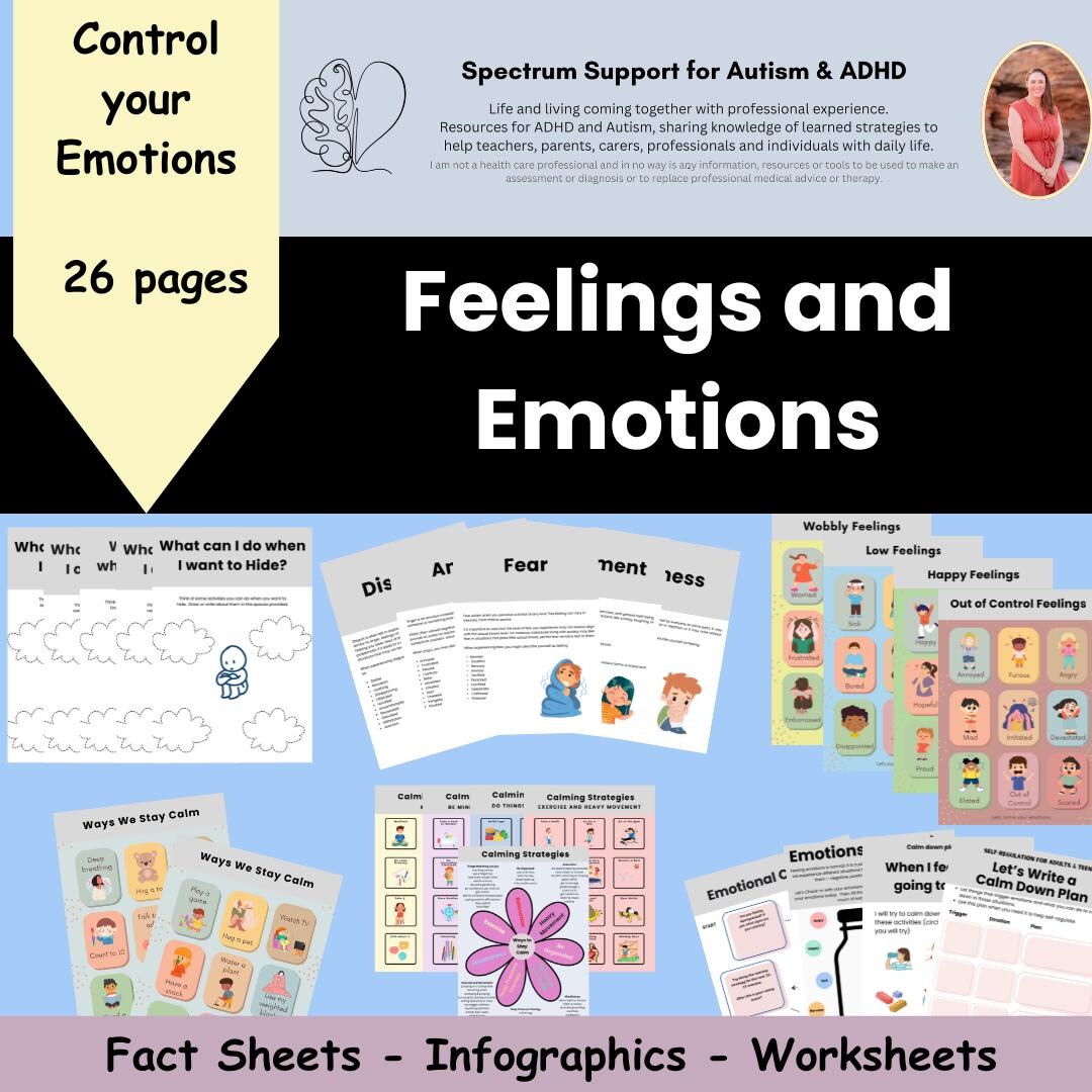 Feelings and Emotions Guide: Emotional Regulation & Management (PDF ...