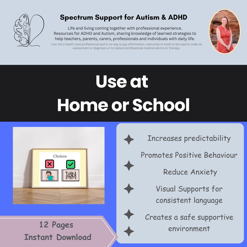 Daily Routine Visual Schedule: Autism & Emotional Support (digital ...