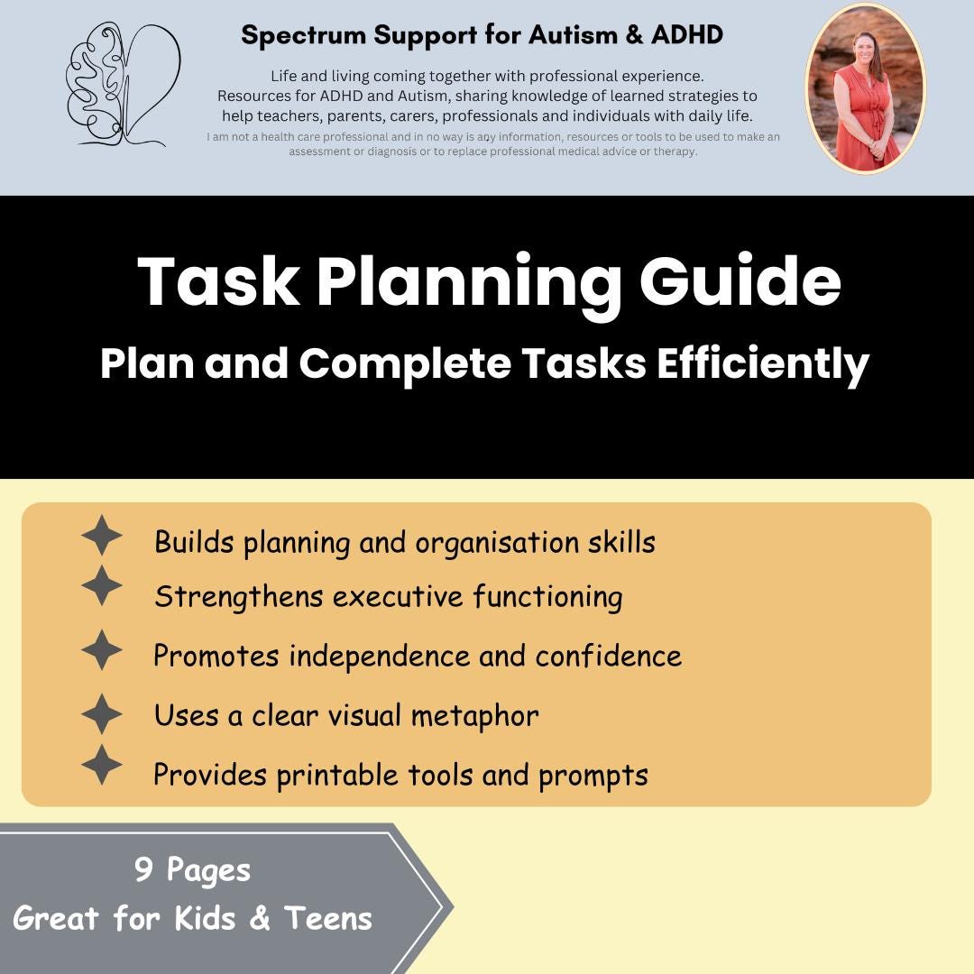 Kids Goal Setting Worksheet Pack: Task Planning, Therapy Support (PDF ...