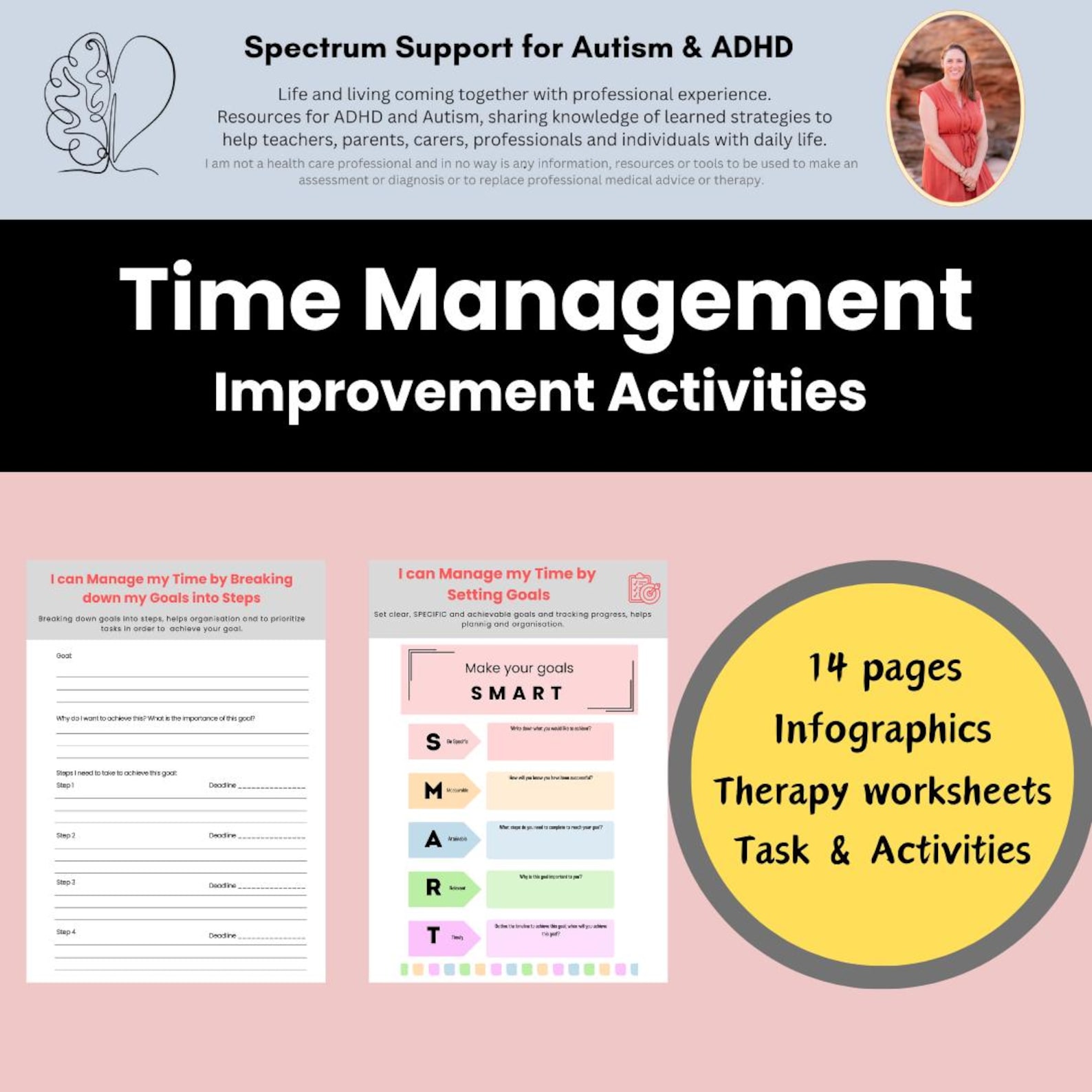 Time Management Therapy Worksheet.pdf Time Management Therapy Worksheets Activities: ADHD & Autism Support ...