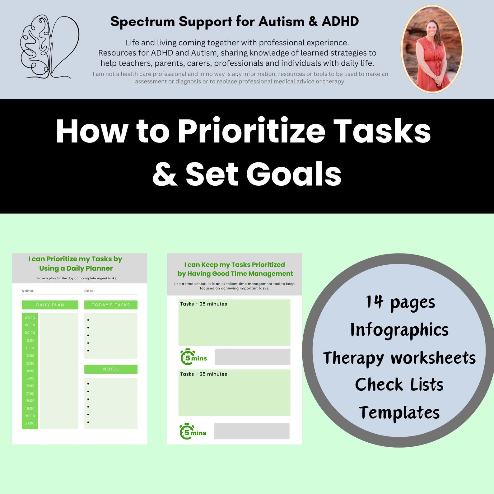 Executive Functioning Skills Workbook: ADHD & Autism Support (PDF ...