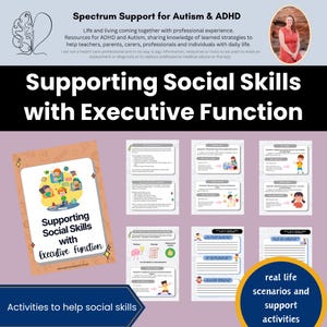 Uitvoerende functie ter ondersteuning van sociale vaardigheden Inclusief Autisme in de klas Hulp ADHD Inclusief lesprogramma voor leerkrachten Hulpmiddelentherapie Work