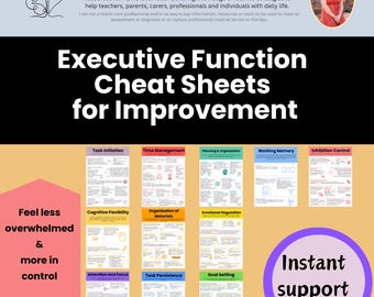 Folha de dicas sobre funções executivas: TDAH, autismo, gerenciamento de tempo (download em PDF)