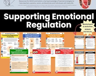 Recurso de Regulação Emocional para Autismo, TDAH: Ferramentas Calmantes (Download Digital)