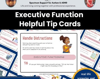 Executive Functioning Skills Posters: Teacher, Therapist, ADHD, Autism Resource (PDF Downloadable Printables)