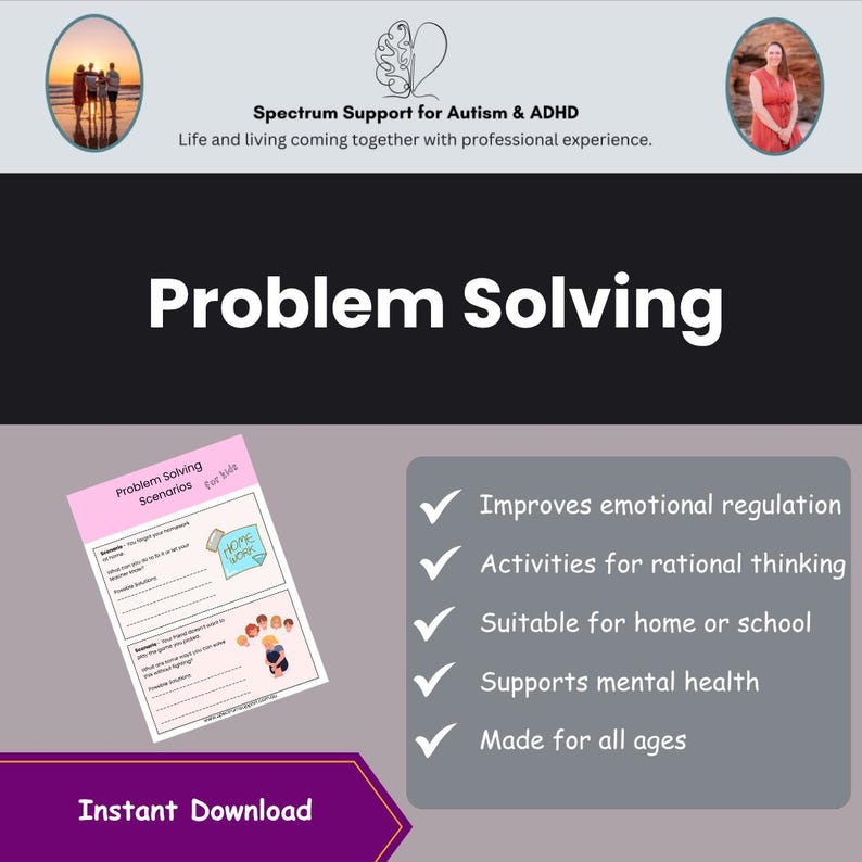 Problem Solving Scenarios: Social Skills Activity Cards Therapist ...