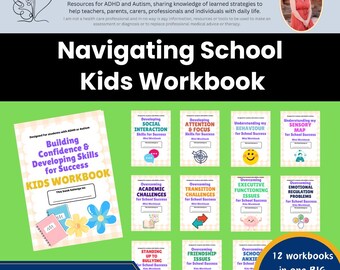 School Confidence Workbook: Social Skills, Anxiety & Learning (PDF Download