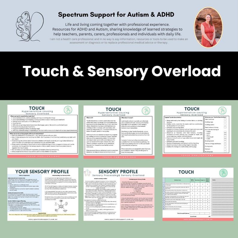 Sensory Processing & Sensory Overload Touch Sensitivity Autism Support ...