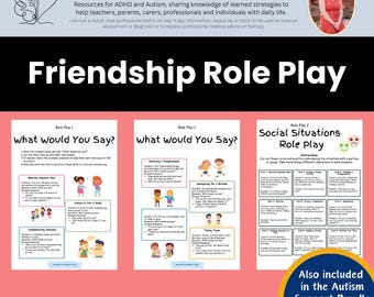 Sociale vaardigheden Rollenspelactiviteiten: ondersteuning autisme en ADHD (digitale download)