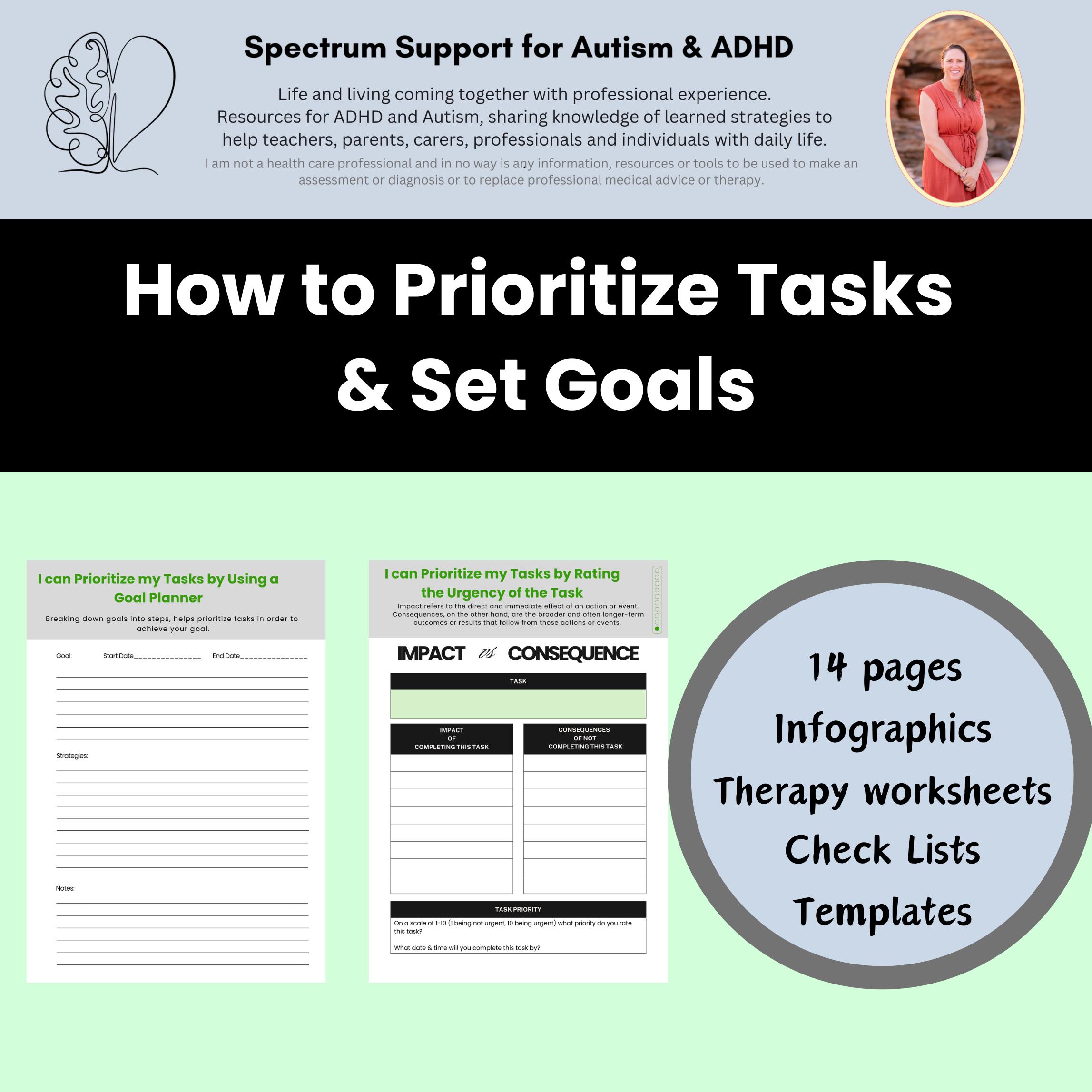 Executive Functioning Skills Workbook: ADHD & Autism Support (PDF ...