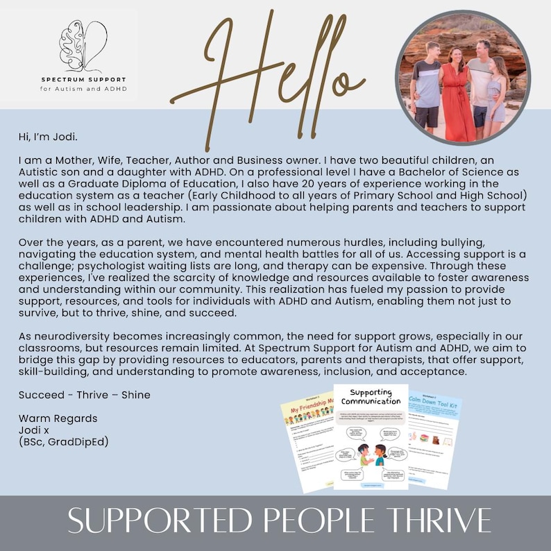 ADHD Venn Diagram Poster: Therapy Handout, Inclusive Classroom (PDF ...