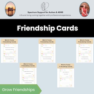 Cartes d'amitié Affirmation d'un ami Cartes de remerciement Amitiés positives Tissez des liens Remerciez la gentillesse Ressource pour l'enseignant