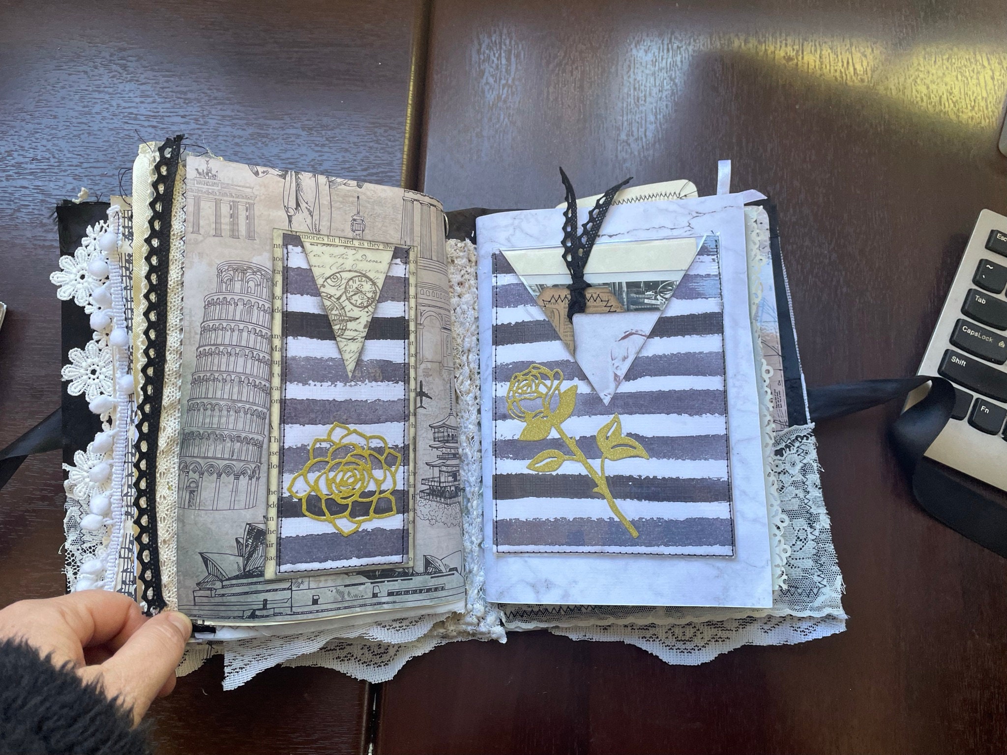 Black and White Junk Journal - Etsy