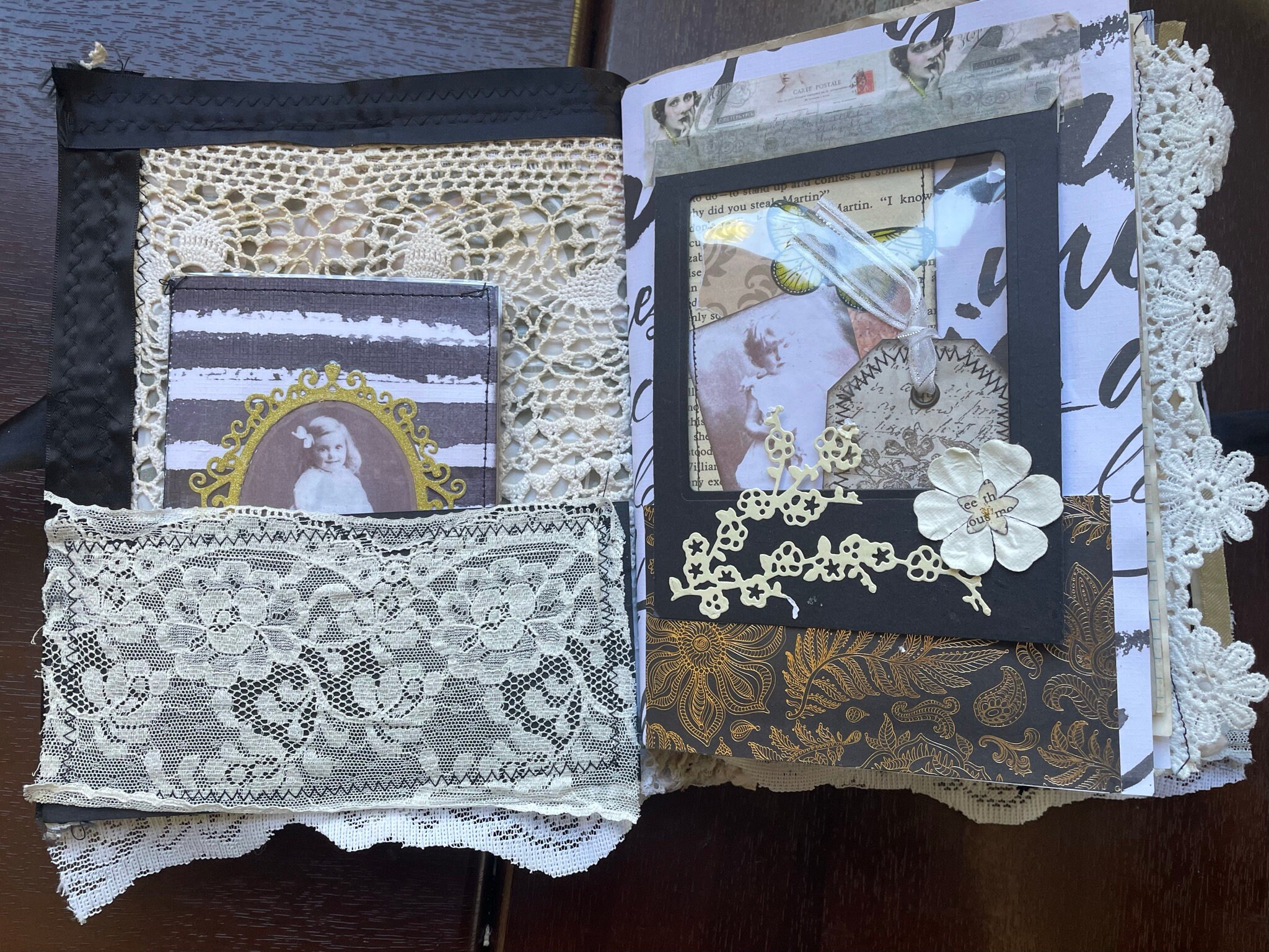 Black and White Junk Journal - Etsy