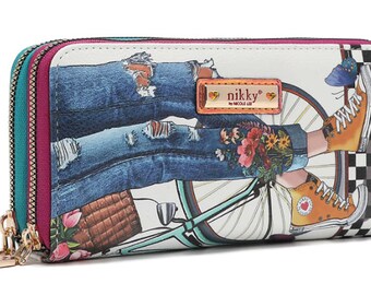 Nicole Lee Step-by-Step Double Zipper Wallet