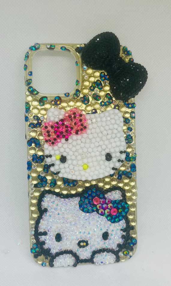 Hello Kitty Rhinestone iPhone Case: Bedazzled Pop Socket Grip - Etsy