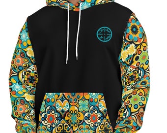 Abstract Hoodie For Men And Women, Electric Dream Sweater, Kaleidoscope Hoodie, Vibrant Visions Hoodie, Radiant Comfortable Sweater