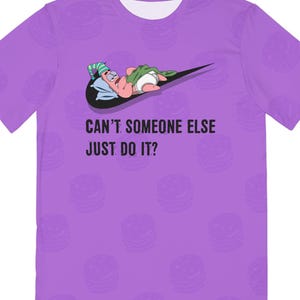 Grappig cartooncitaat heren T-shirt, schattig cartoon citaat T-shirt, humoristisch grafisch T-shirt, polyester herenshirt, grappig citaat T-shirt voor hem, cartoon