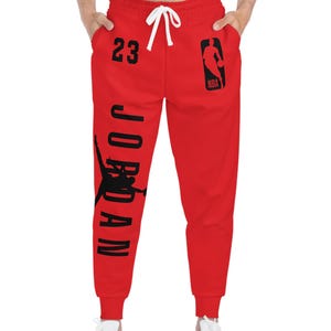 Trendy Basketball Athletic Joggers - Sporty Style, Perfect for Gym, Basketball, Athletes, Activewear, Casual Outfits