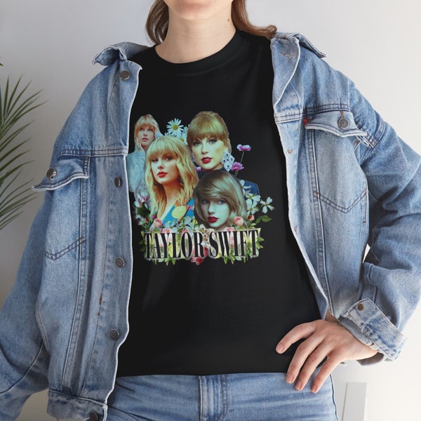 Retro Icon Chic Swifty: Exclusive Custom Celebrity Tee for Music Enthusiasts, 90s inspired Tee, Pop Star Fan T-Shirt