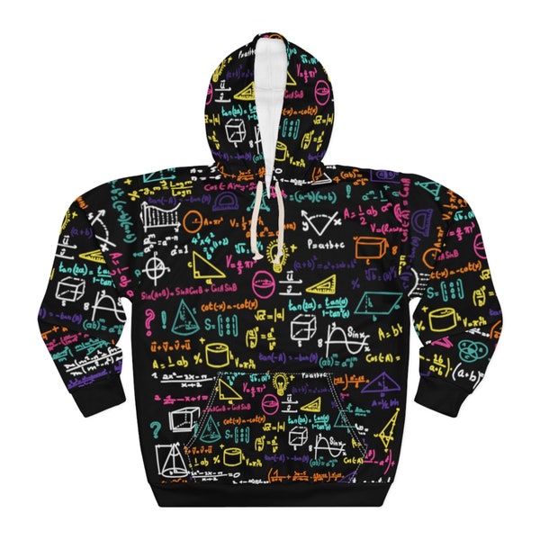 Cognitive Calculations: A Bespoke Hoodie Infused with Mathematical Symbols - Wear Your Passion for Precision and Intelligence