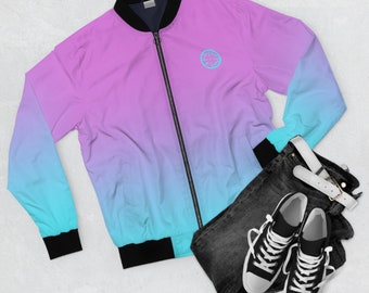◆THE MUSEUM VISITOR◆ SHIRRING MA1 JACKET SKY BLUE 15583 Turquoise Tranquility: A Stylish Symphony of Serenity in the