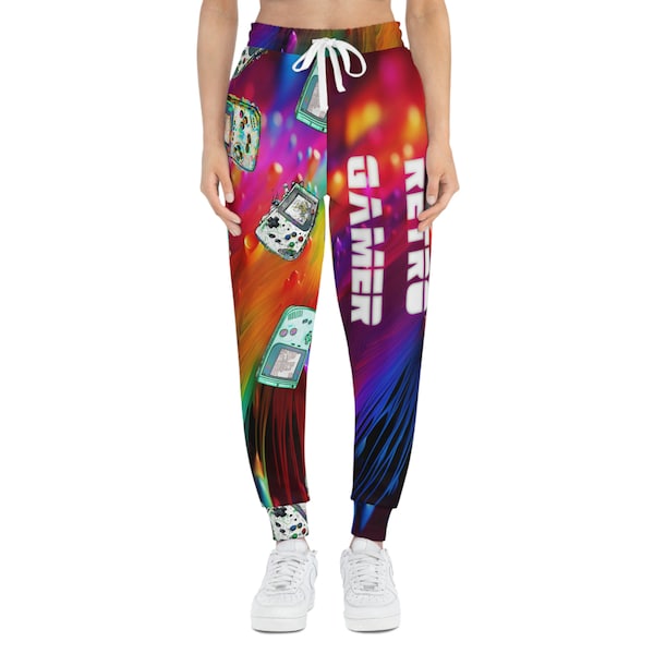 Retro Gamer Joggers For Men And Women, Get Your Game On with Our Custom Design Fitted Joggers, Perfect For Gamers Of All Genders, Unisex,