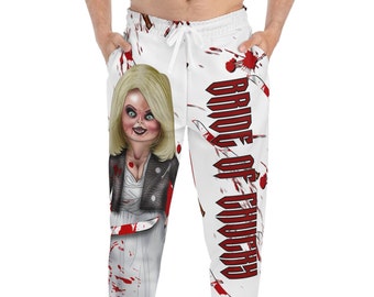 Unisex Ghoul Power Unleashed: Spooky Bride-Inspired Halloween Joggers for a Wickedly Stylish October
