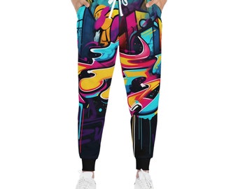 Graffiti Joggers For Men And Women, Get Street Ready With Our Custom Graffiti Sweats, A Must-Have for Streetwear Lovers