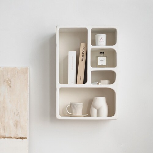 White Arched Wall Storage Shelf Wall Storage Display Wall Etsy