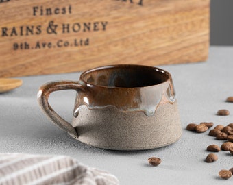 Ceramic Espresso Cup | Handmade Stoneware Espresso Cup Set | Espresso Mug | Gift for Coffee Lovers  | Birthday Gift