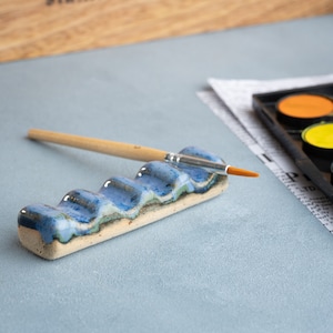 Ceramic Paint Brush Holder | Paint Brush Rest Gift for Artists | Gift for Painters | Handmade Ceramic Brush Rest