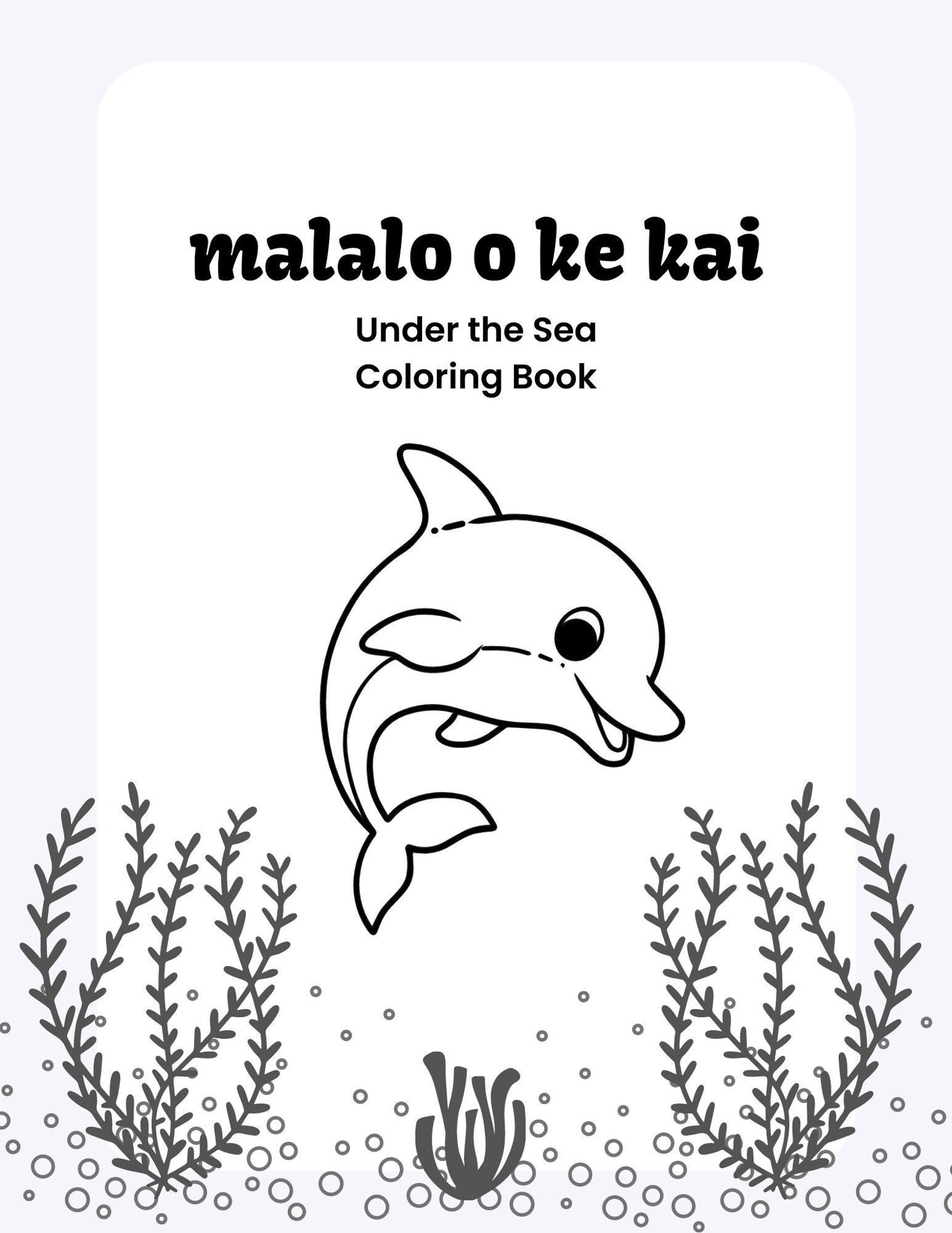 Hawaiian Language Children's Coloring Book Malalo O Ke - Etsy