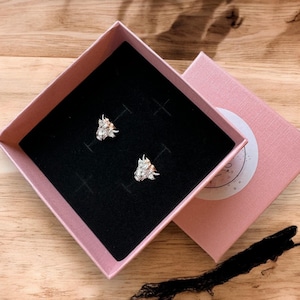 Boxed Sterling silver 925 highland cow studs