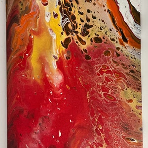 10x20 Lava- Acrylic Paint Pour - Etsy