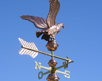 Medium-sized weather vane 431 - Linneborn Metallwaren GmbH - Eagle for garden shed or carport