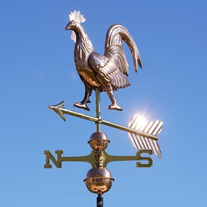 Cata-vento de tamanho médio Linneborn 569 feito de cobre - perfeito para casas de jardim e garagens