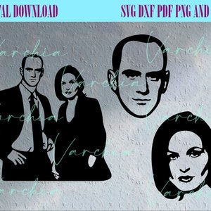 Law and Order, Olivia Benson, Elliot Stabler, Face svg, Svu, Detective svg, Police svg, Movie svg, cricut, clipart file, instant download