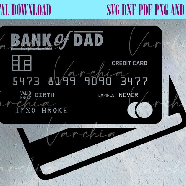 Bank of Dad SVG, Dad Life, Fête des Pères Svg, Super papa, Bank of Dad Design pour chemises, T-shirt, Svg, Cricut, Silhouette Cut File